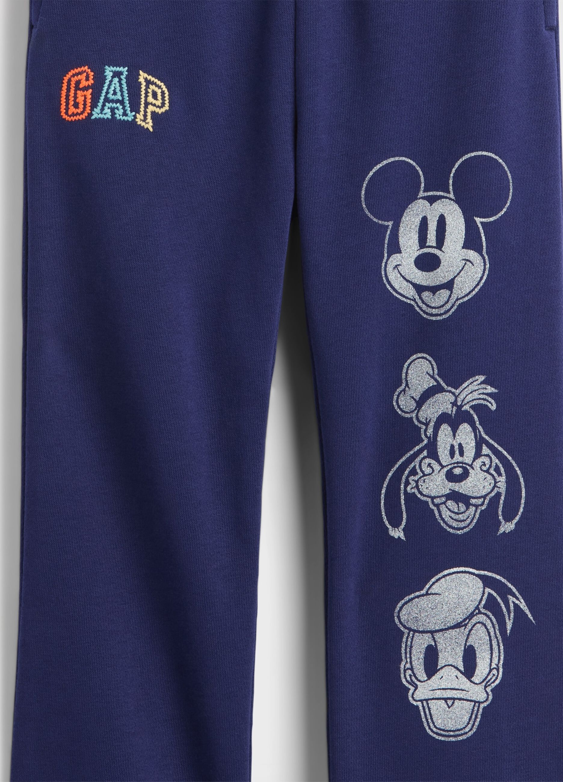 Blue trousers for boys in cotton and polyester blend_2