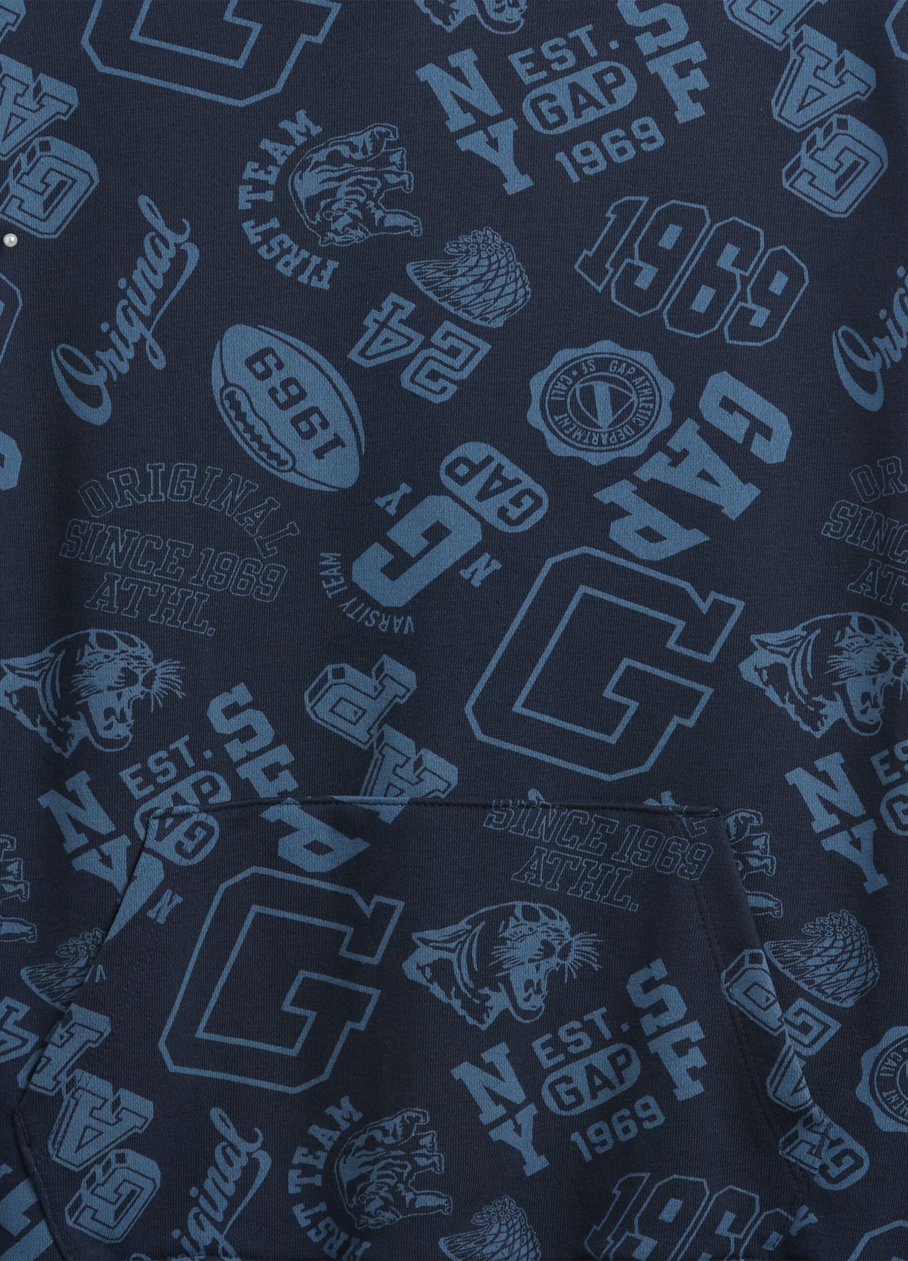Blue Sweatshirt with Print_4