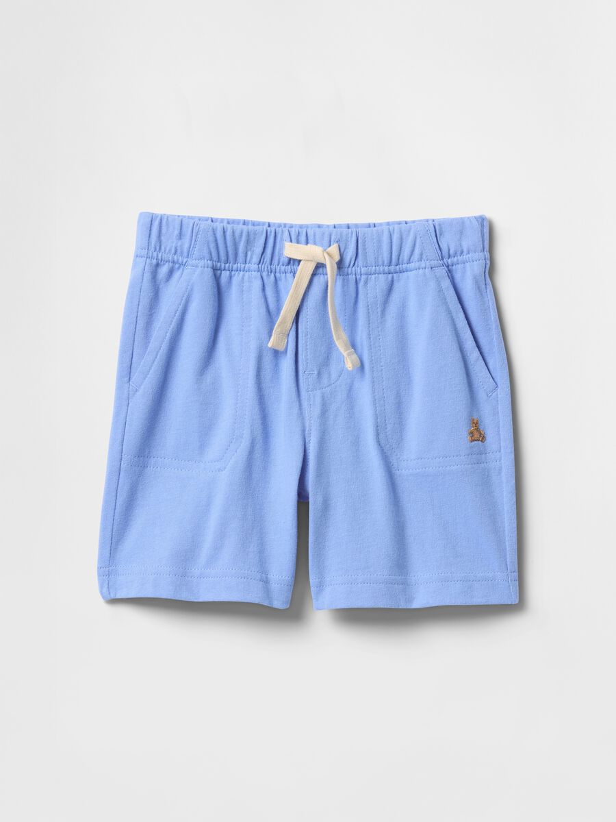 Short azzurri in cotone stretch Bimbo_0
