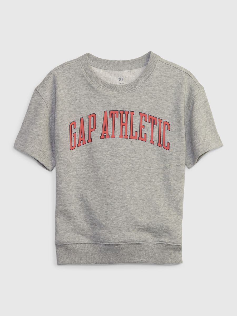 Short-sleeved sweatshirt with Athletic logo Newborn Boy_0