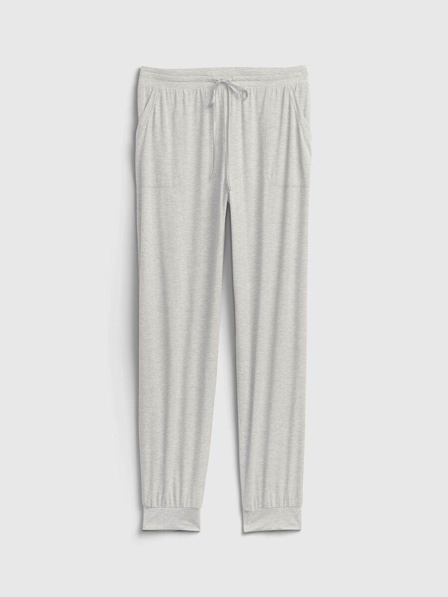Pyjama trousers with drawstring Woman_4