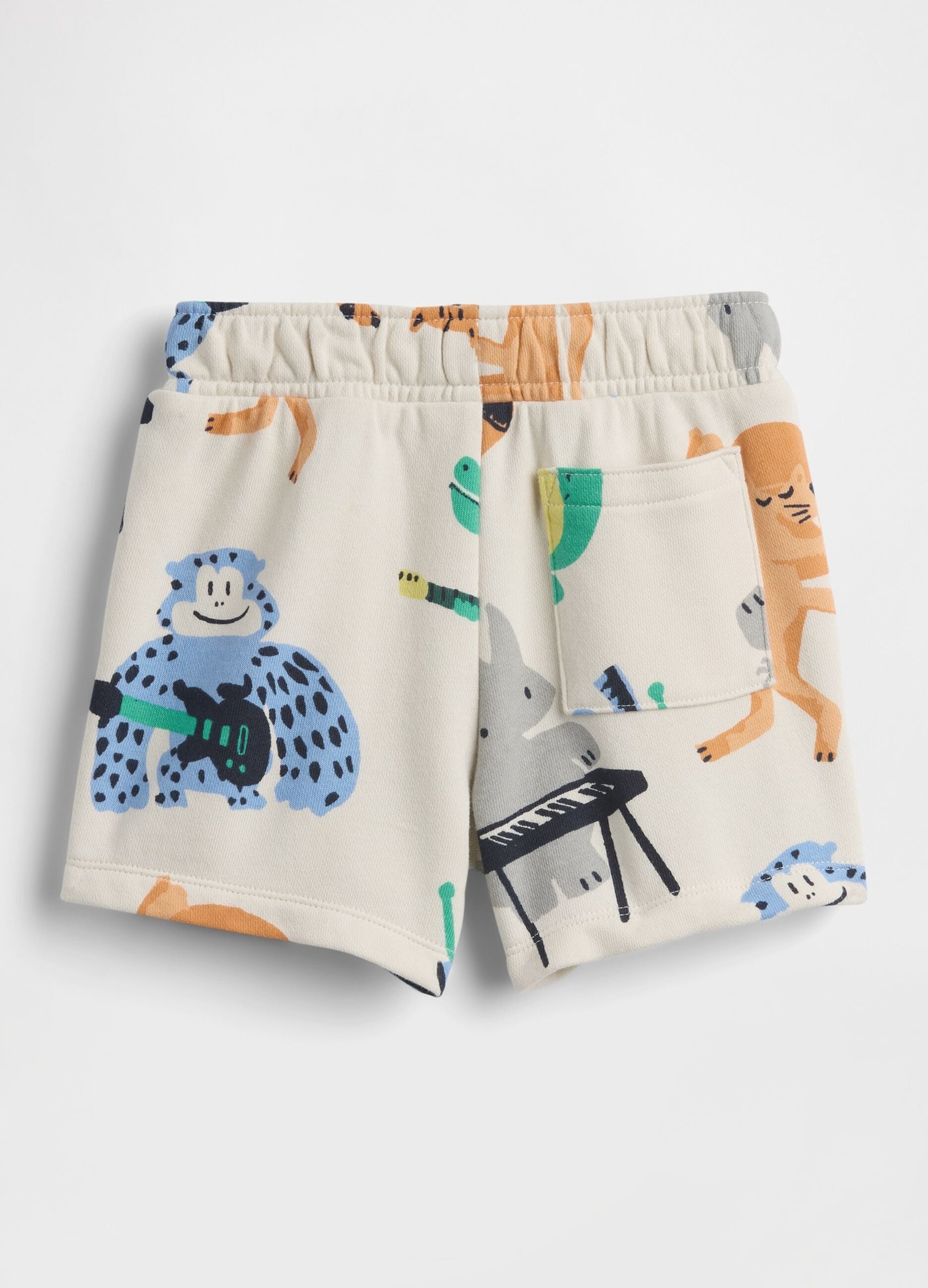 Shorts in misto cotone con stampa