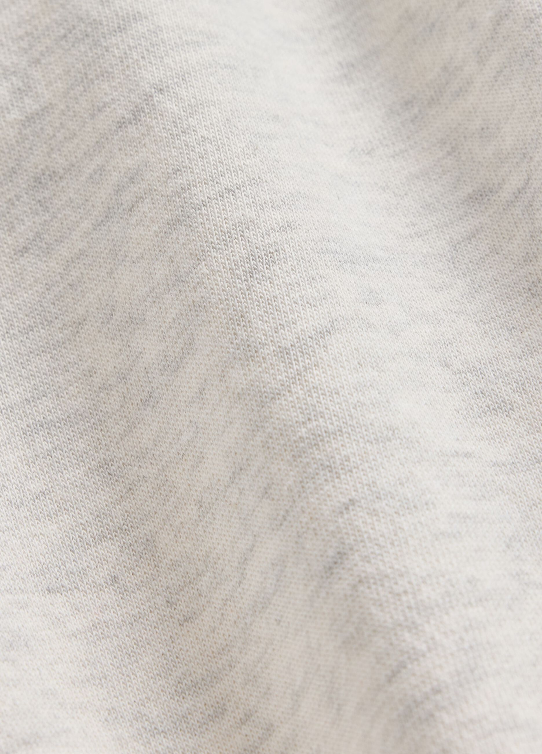Felpa bianca in misto cotone_5