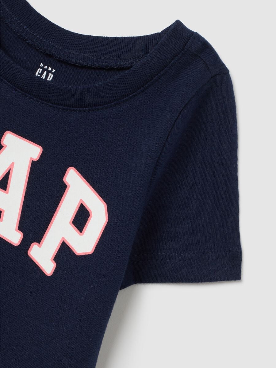 T-shirt in cotone con stampa logo  Bimba_3