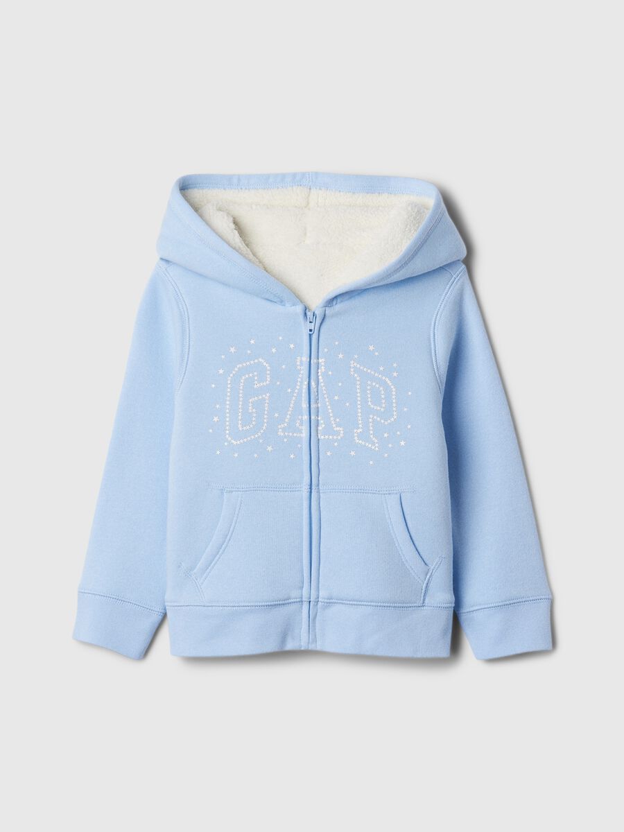 Full-zip con cappuccio interno in sherpa Bimba_0