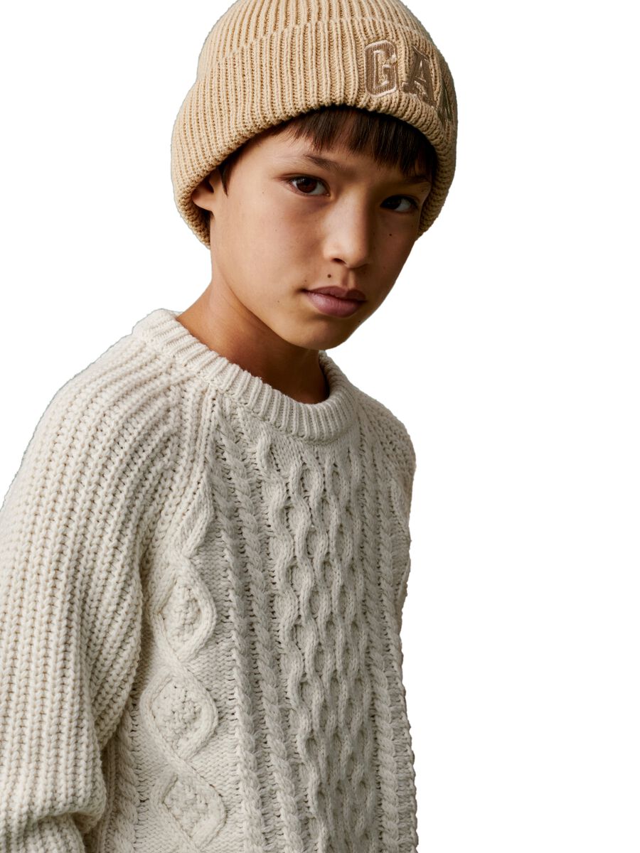 Pullover with woven design Boy_2