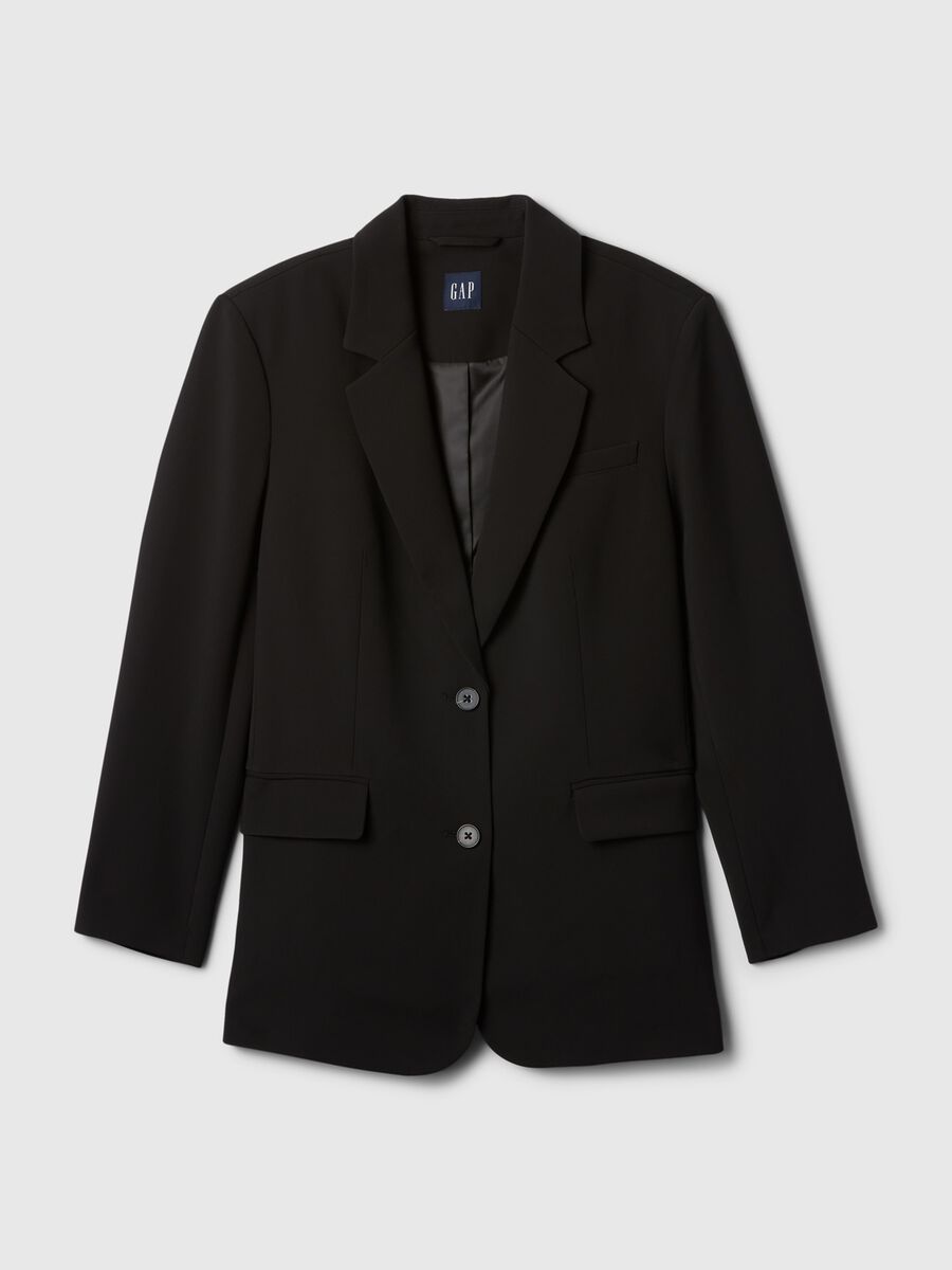 Blazer monopetto tinta unita Donna_4