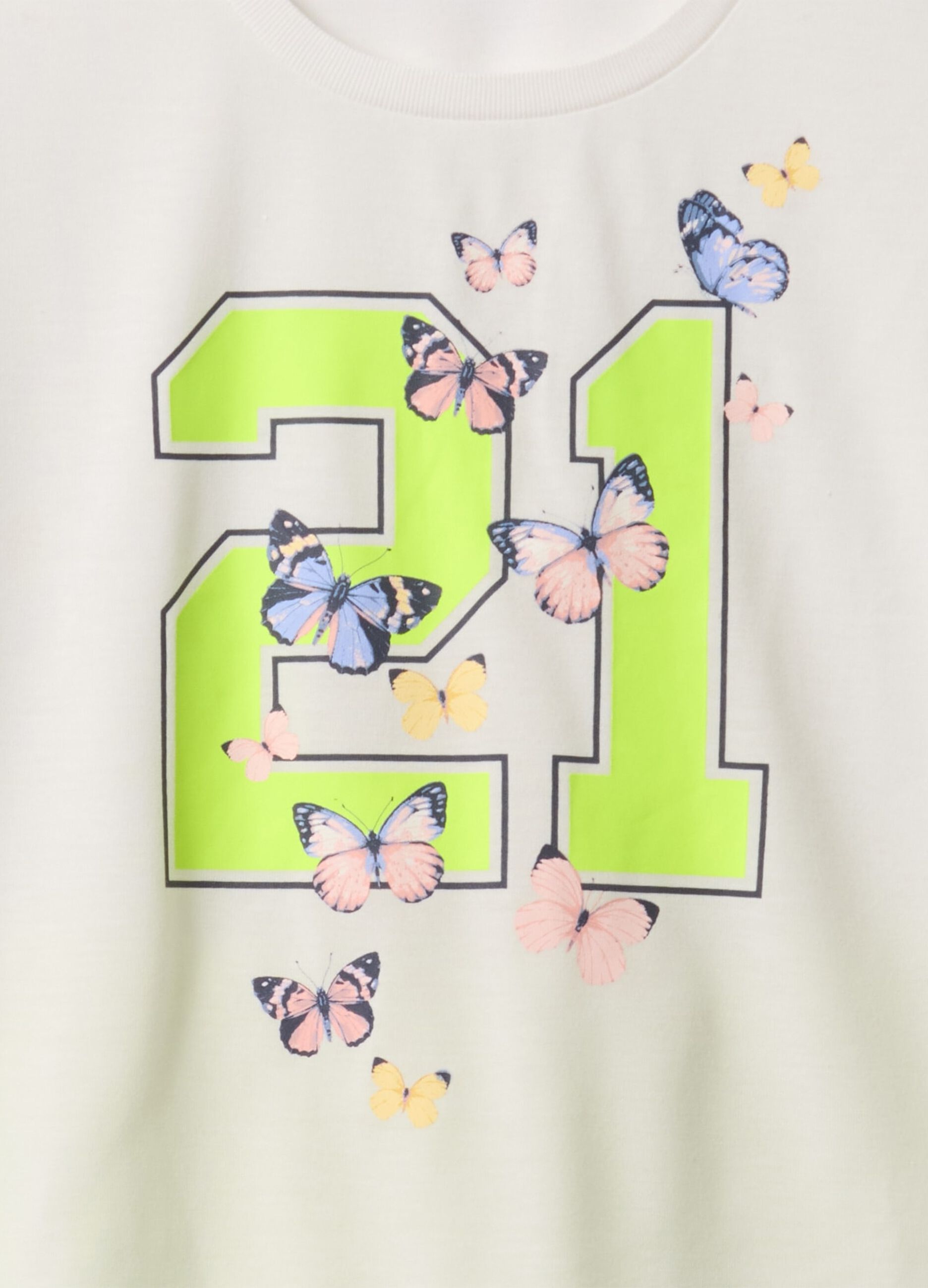 Pigiama corto bianco con stampa numeri e farfalle GAP Kids_2