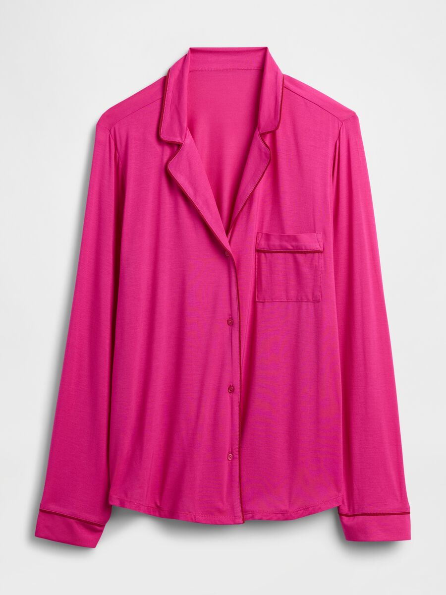 Pigiama rosa in modal elasticizzato Donna_3