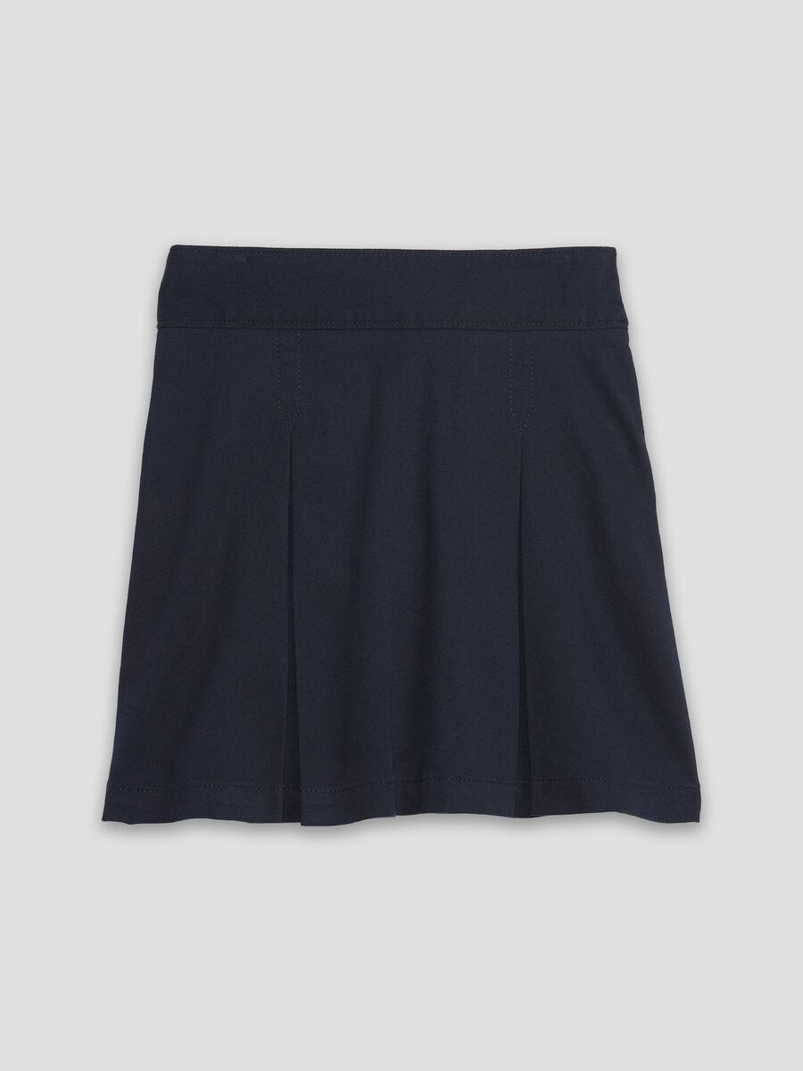 Stretch cotton skirt with darts Girl_0