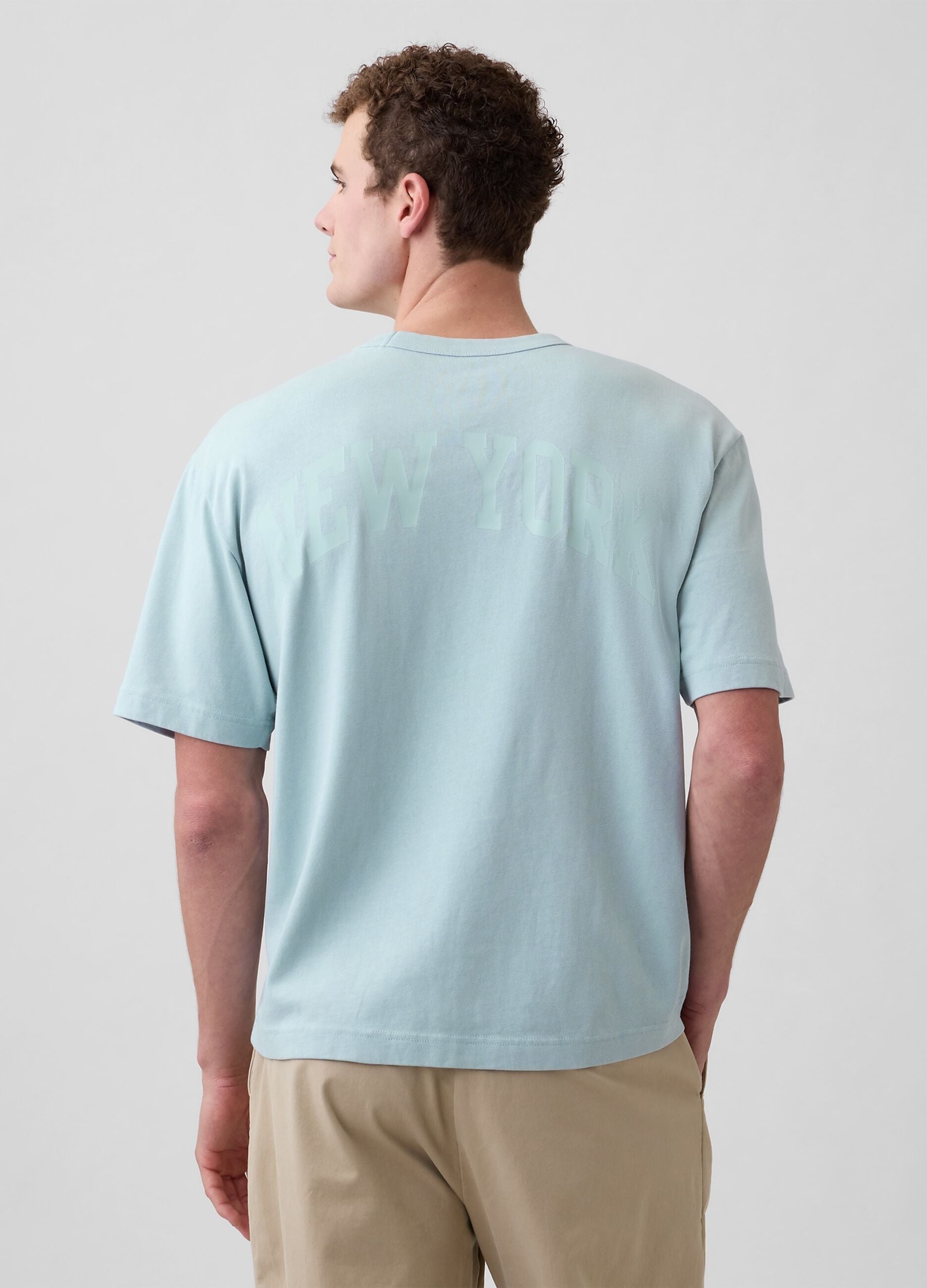 T-shirt in puro cotone a maniche corte con logo GAP