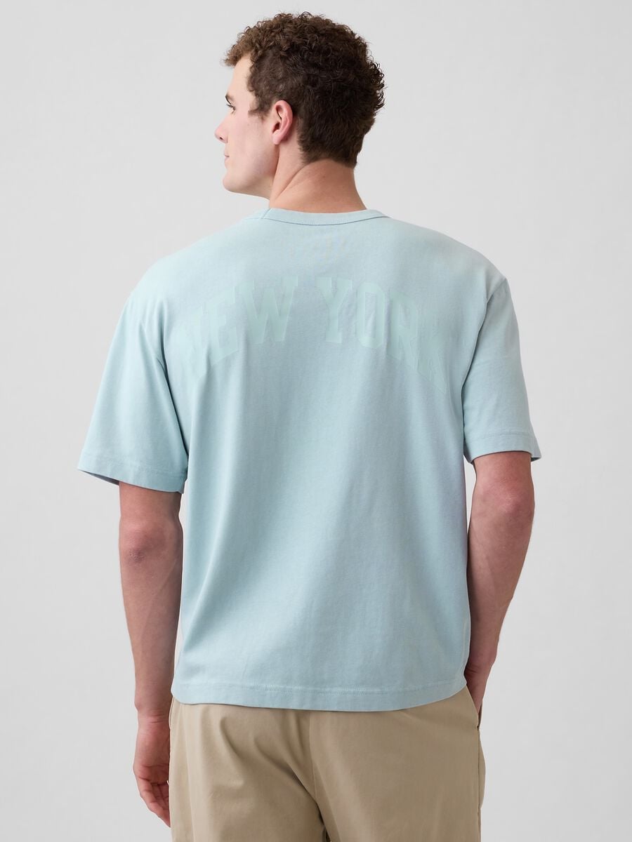 T-shirt in puro cotone a maniche corte con logo GAP Uomo_1