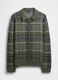 Maglione verde a quadri in misto lana e alpaca_3