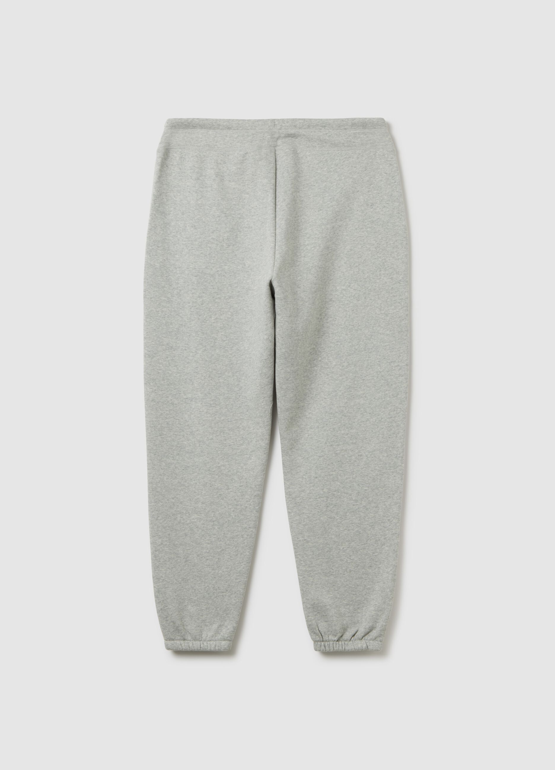 Joggers in cotone con ricamo logo_2