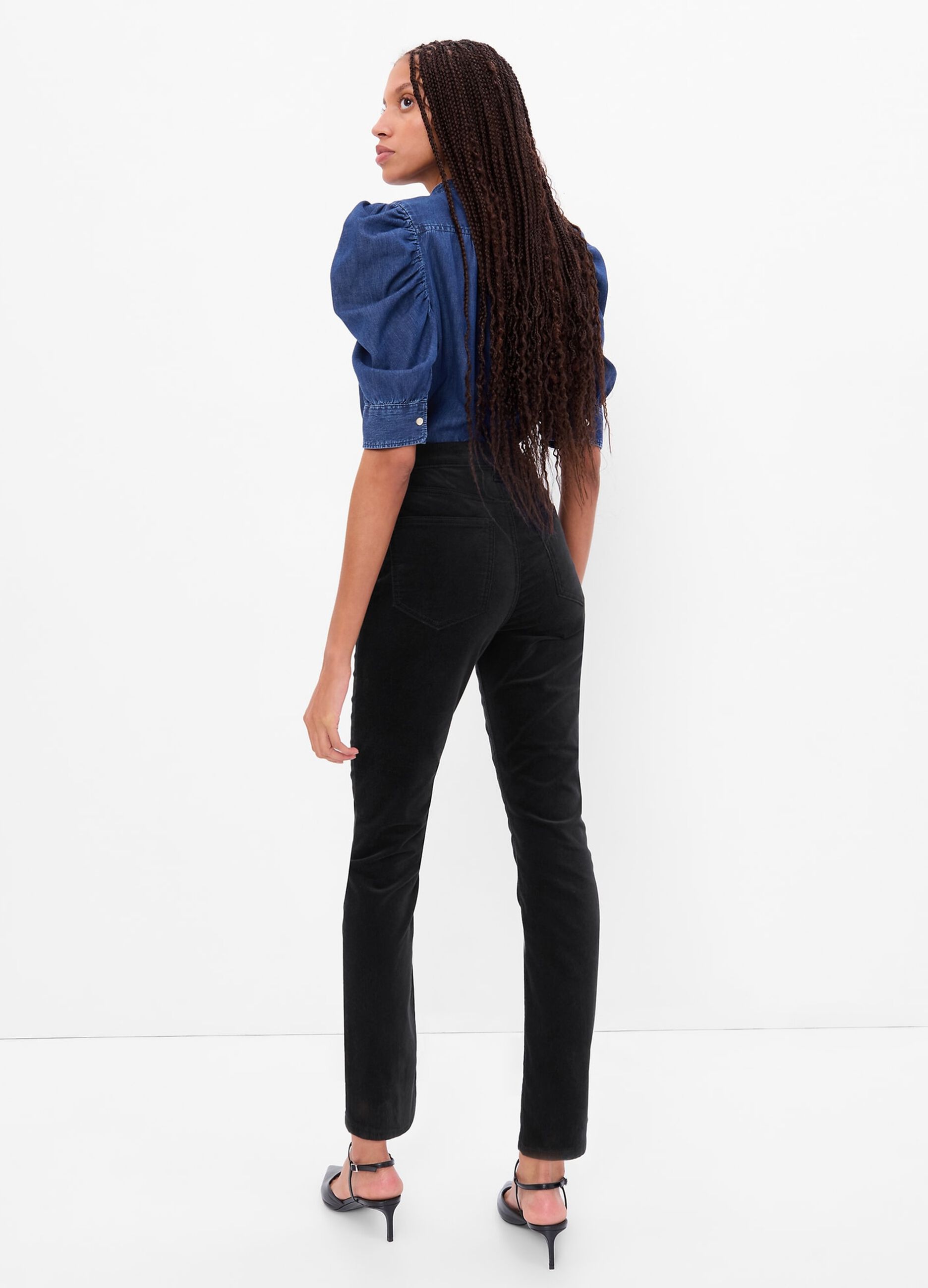 Slim-fit jeans in stretch velvet_2