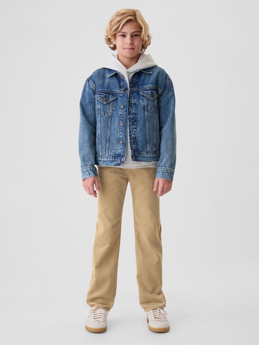 Pantaloni chino in corduroy Bambino_0