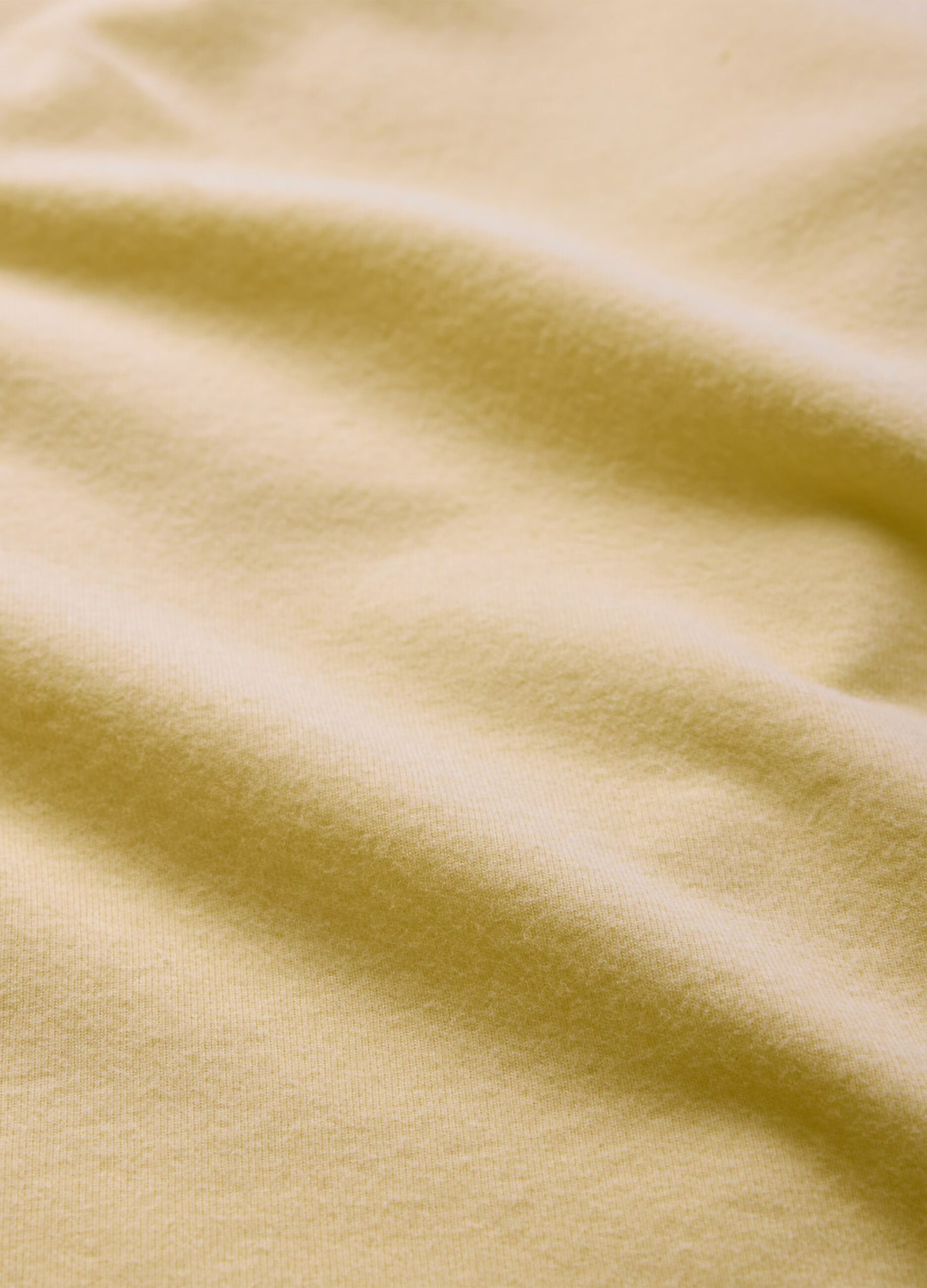 T-shirt gialla in cotone stretch_3
