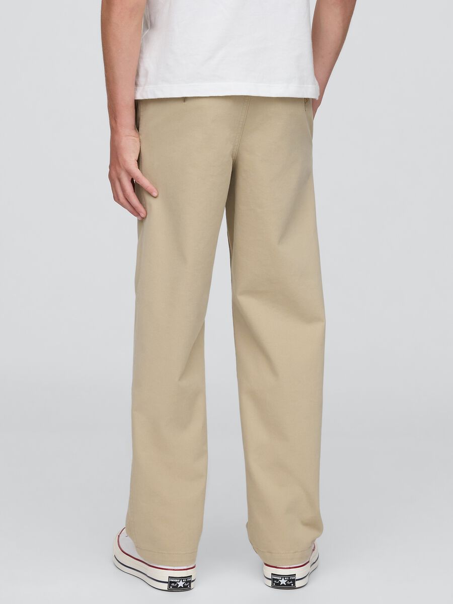 Pantaloni beige regular elasticizzati Bambino_2