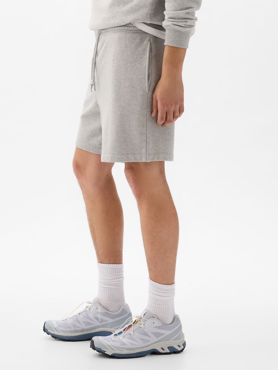 Bermuda jogger in felpa con coulisse Uomo_1