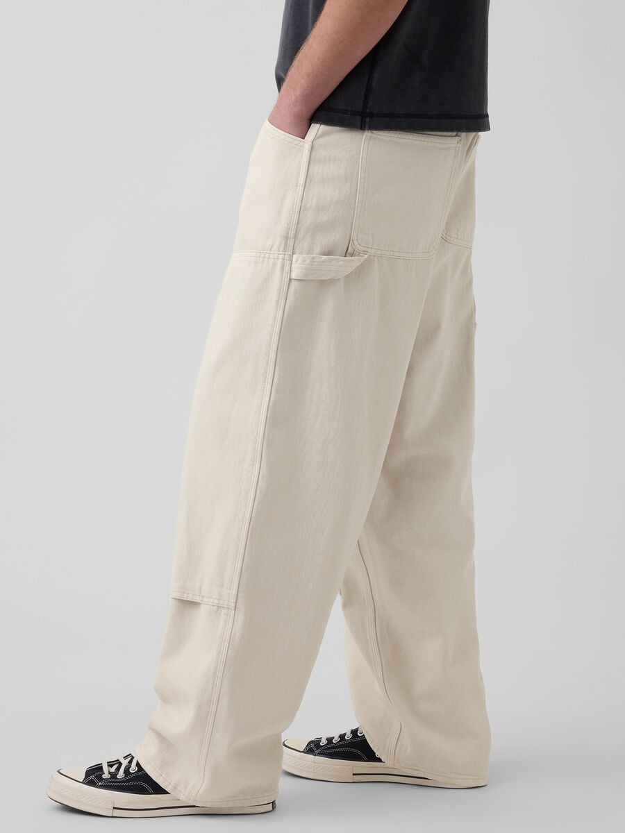 Pure cotton cargo trousers Man_3