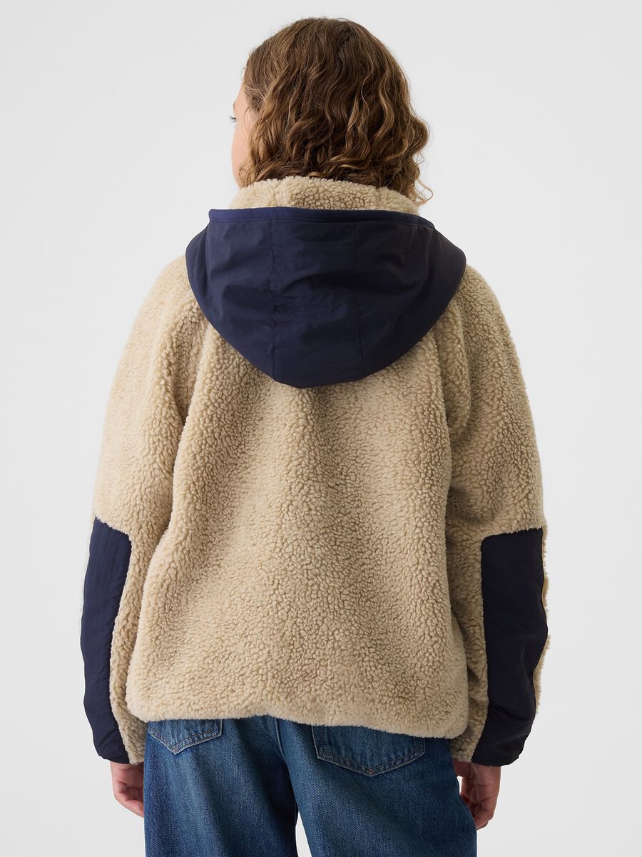 Giacca in sherpa con cappuccio Bambino_2