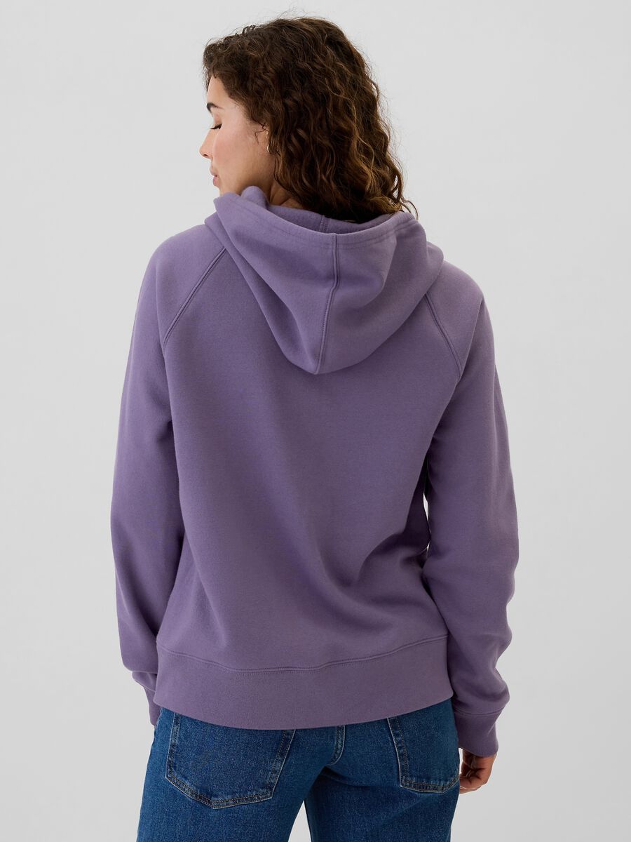 Felpa con cappuccio ricamo logo Donna_2