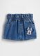 Shorts Minnie Disney in denim in puro cotone_0