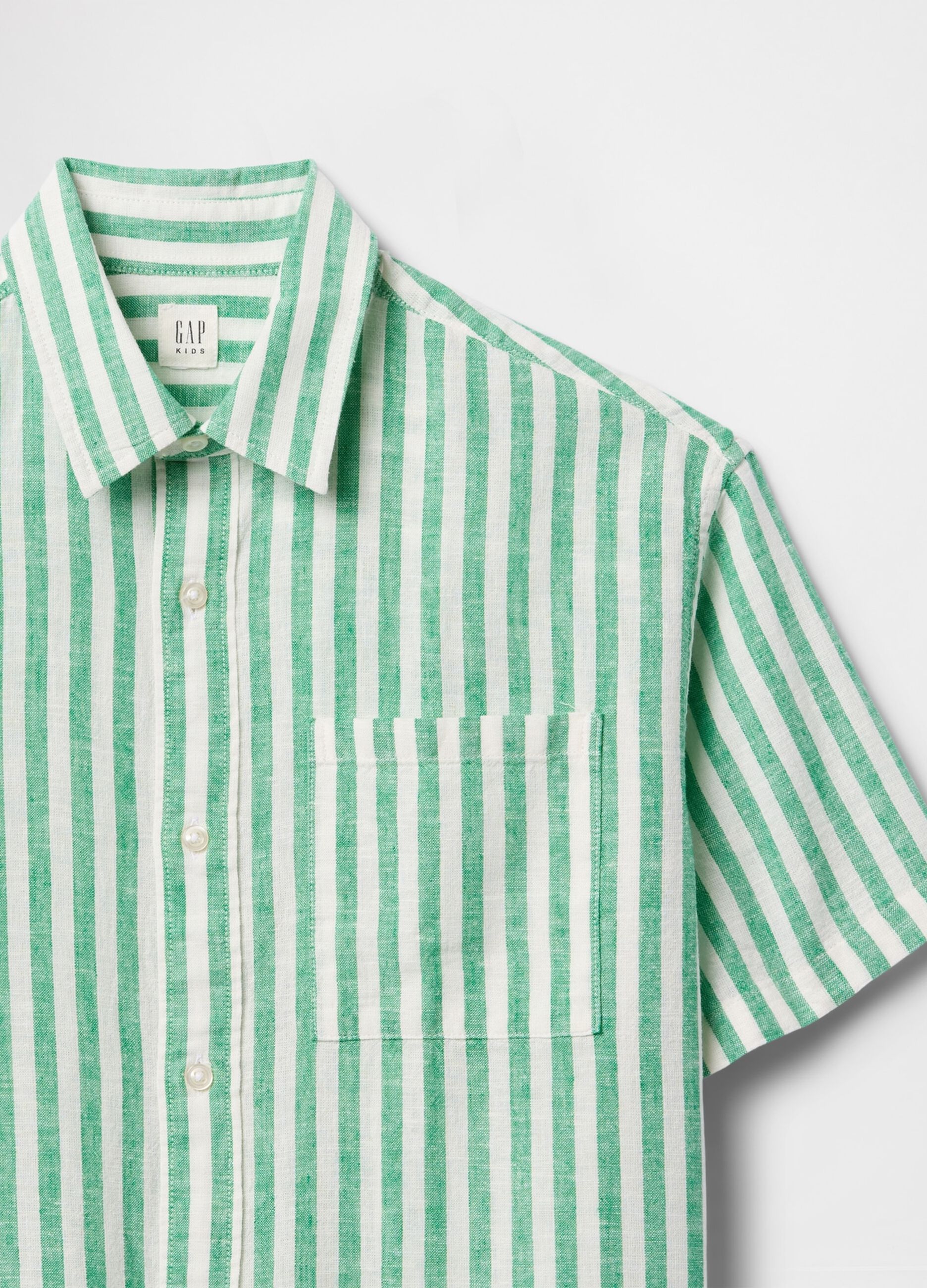 Camicia a righe verdi e bianche_4