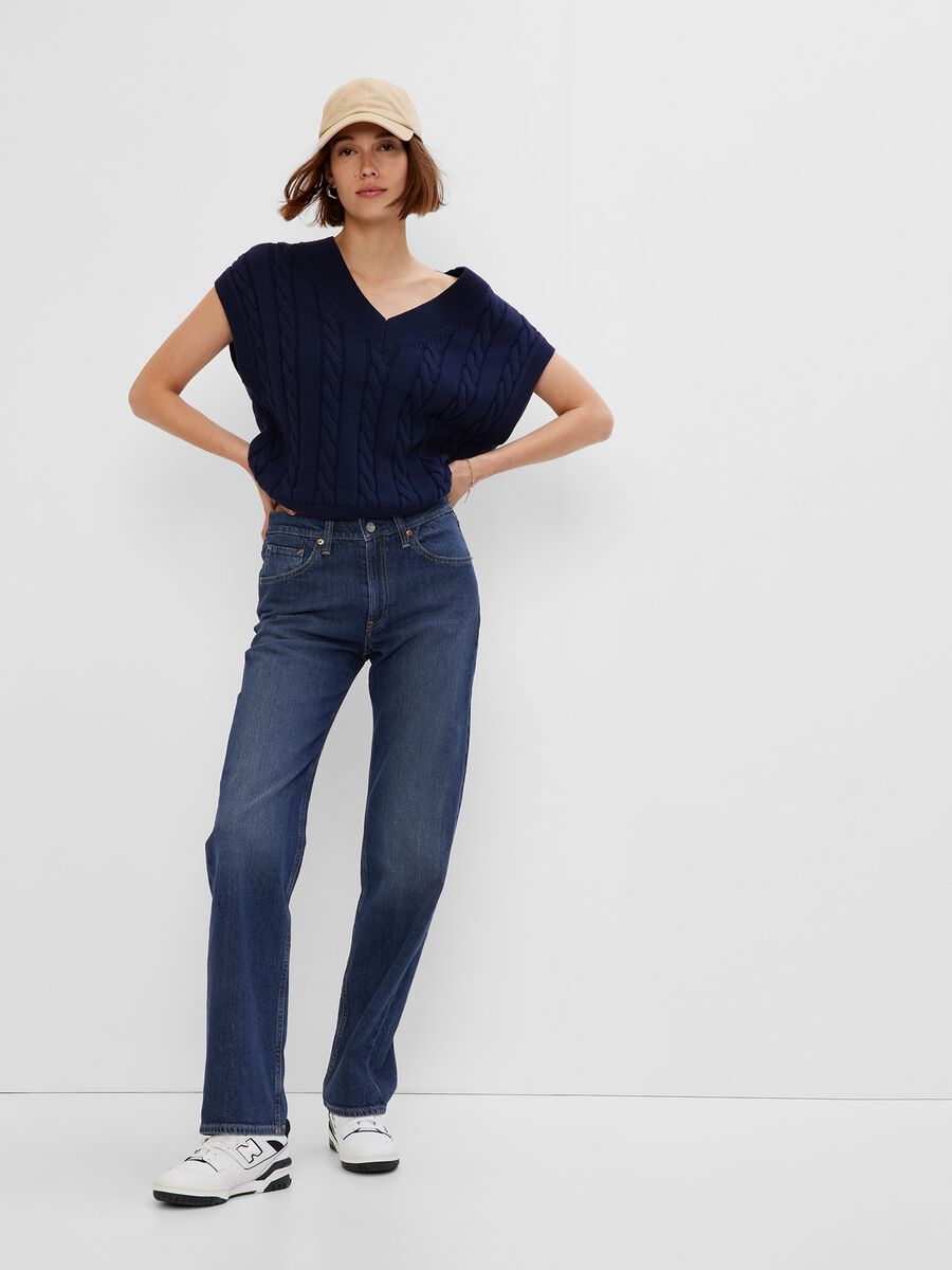 Loose-fit jeans with five pockets Woman_0