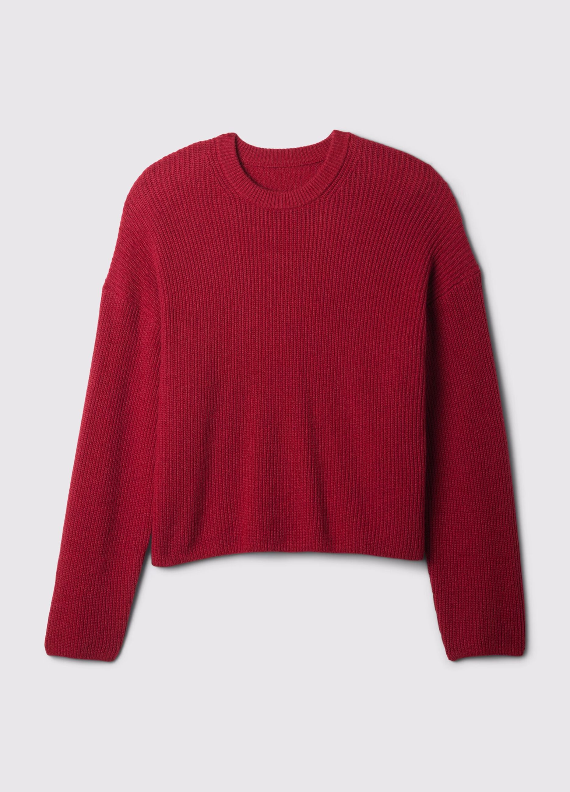 Pullover con lavorazione a coste inglesi
