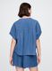 Blue summer set in lightweight fabric with buttons_1