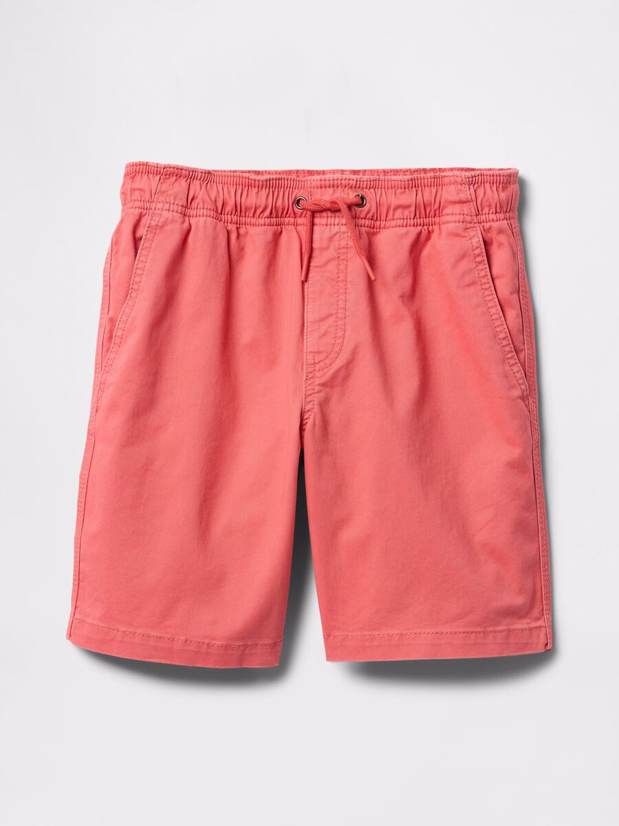 Shorts arancioni in cotone elasticizzato GAP Kids Bambino_4