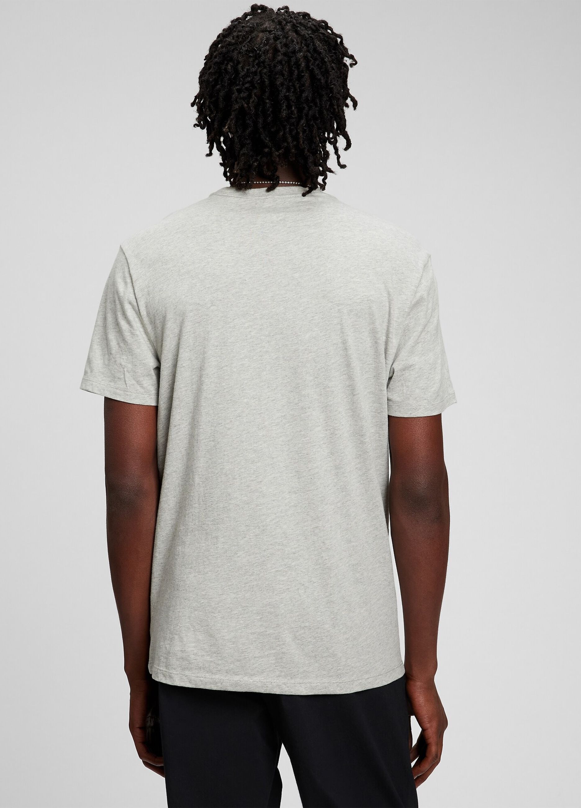 T-shirt in cotone con stampa logo_1