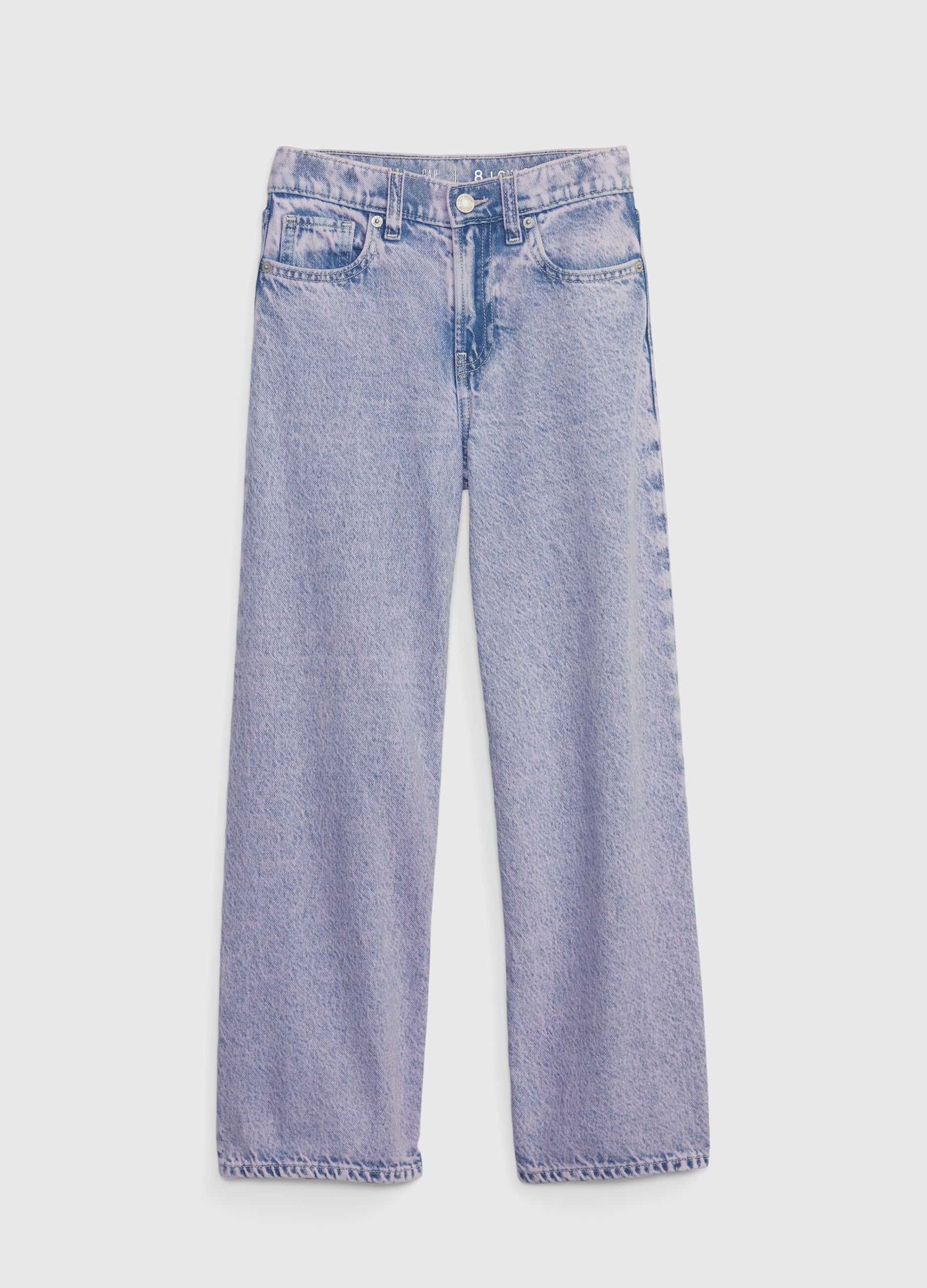 Low stride, mid-rise jeans