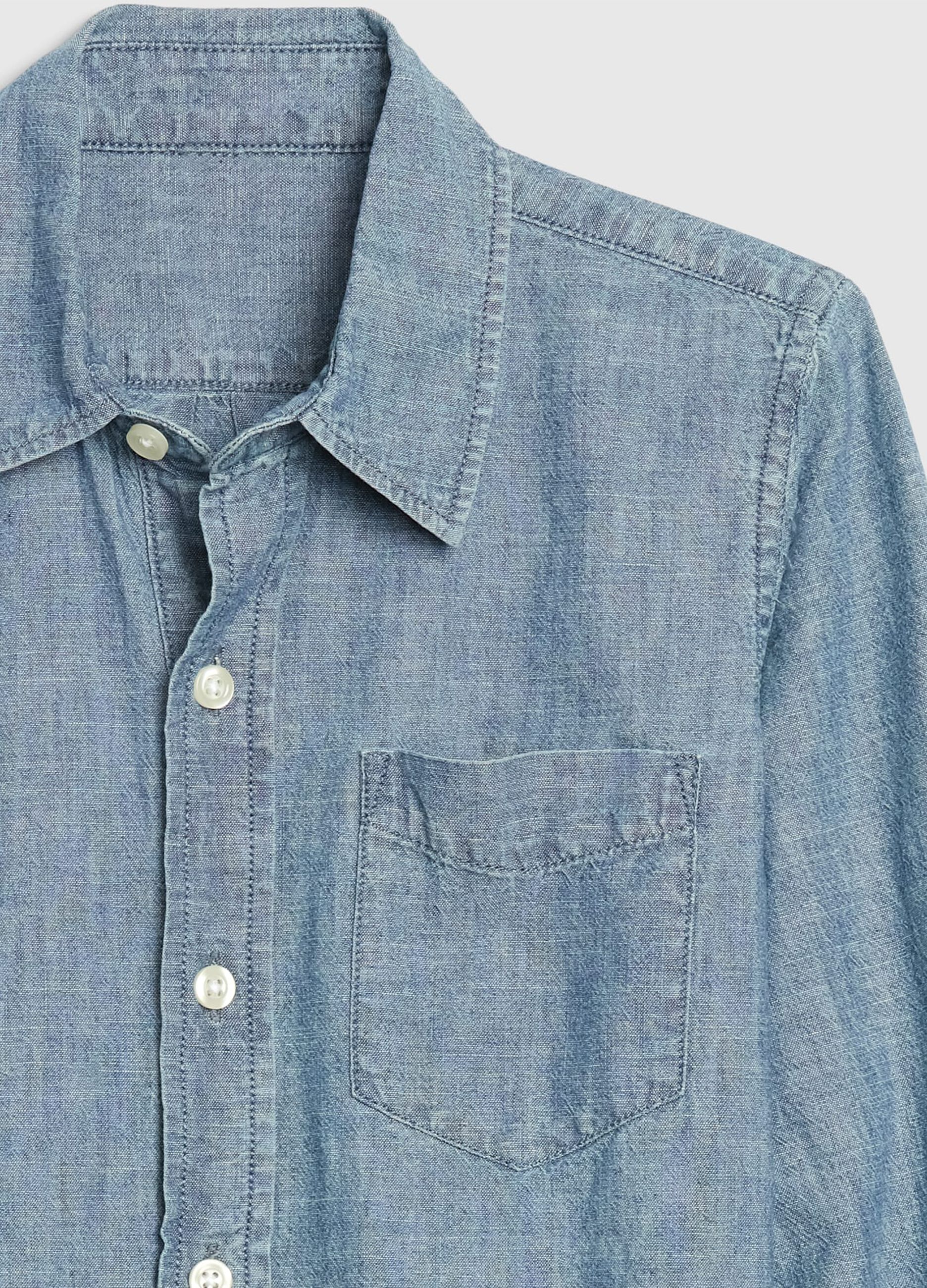 Cotton chambray shirt_2