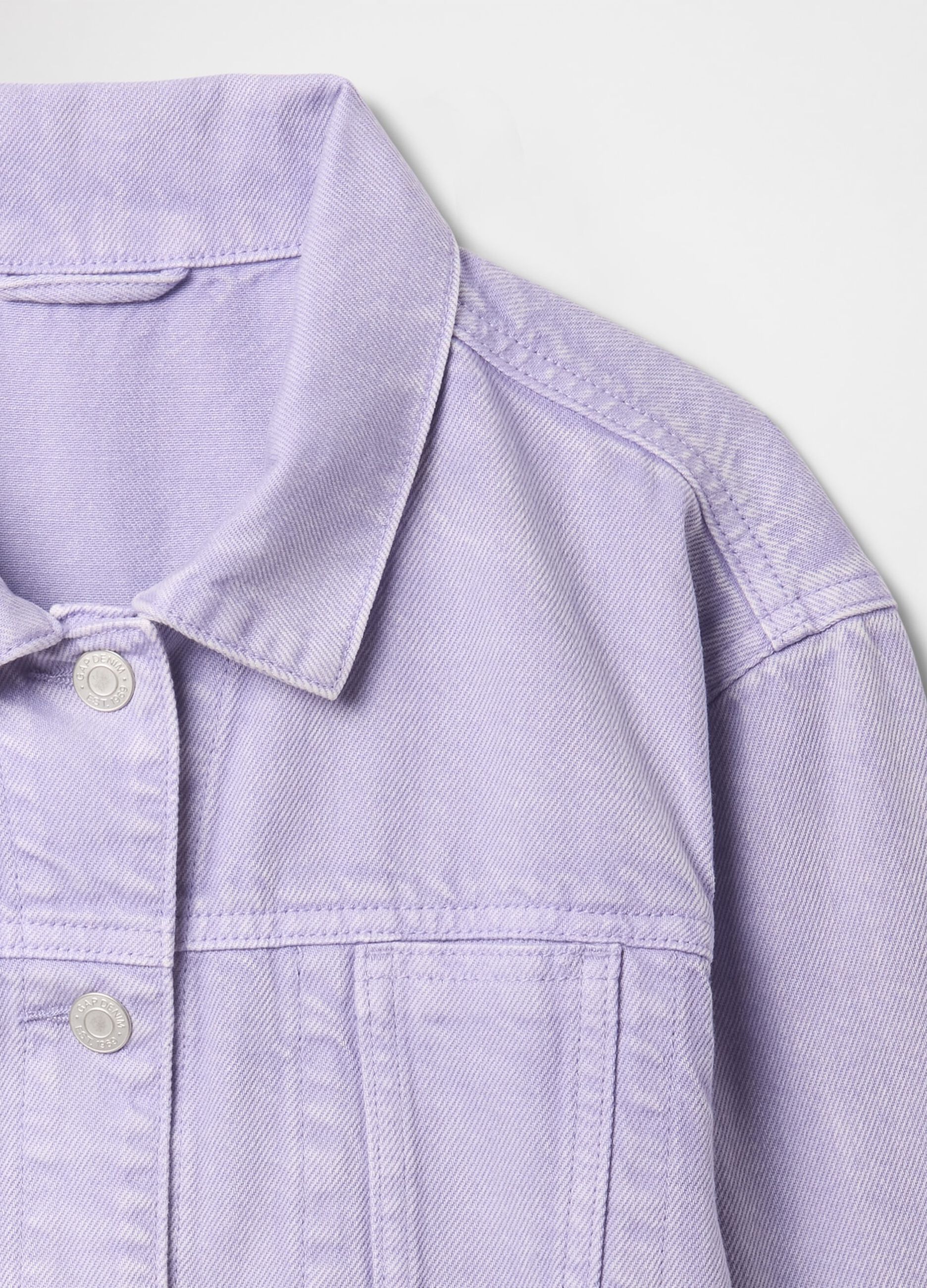 Giacca cropped viola per bambina_4