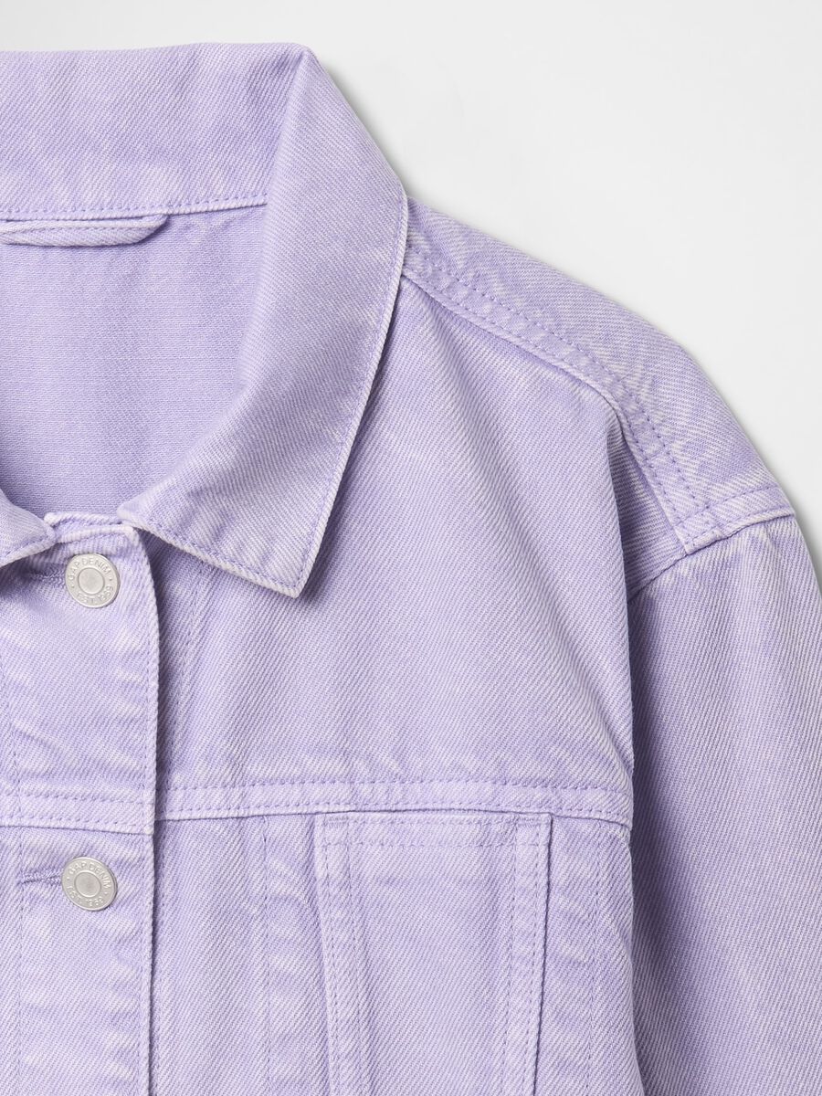 Giacca cropped viola per bambina Bambina_4