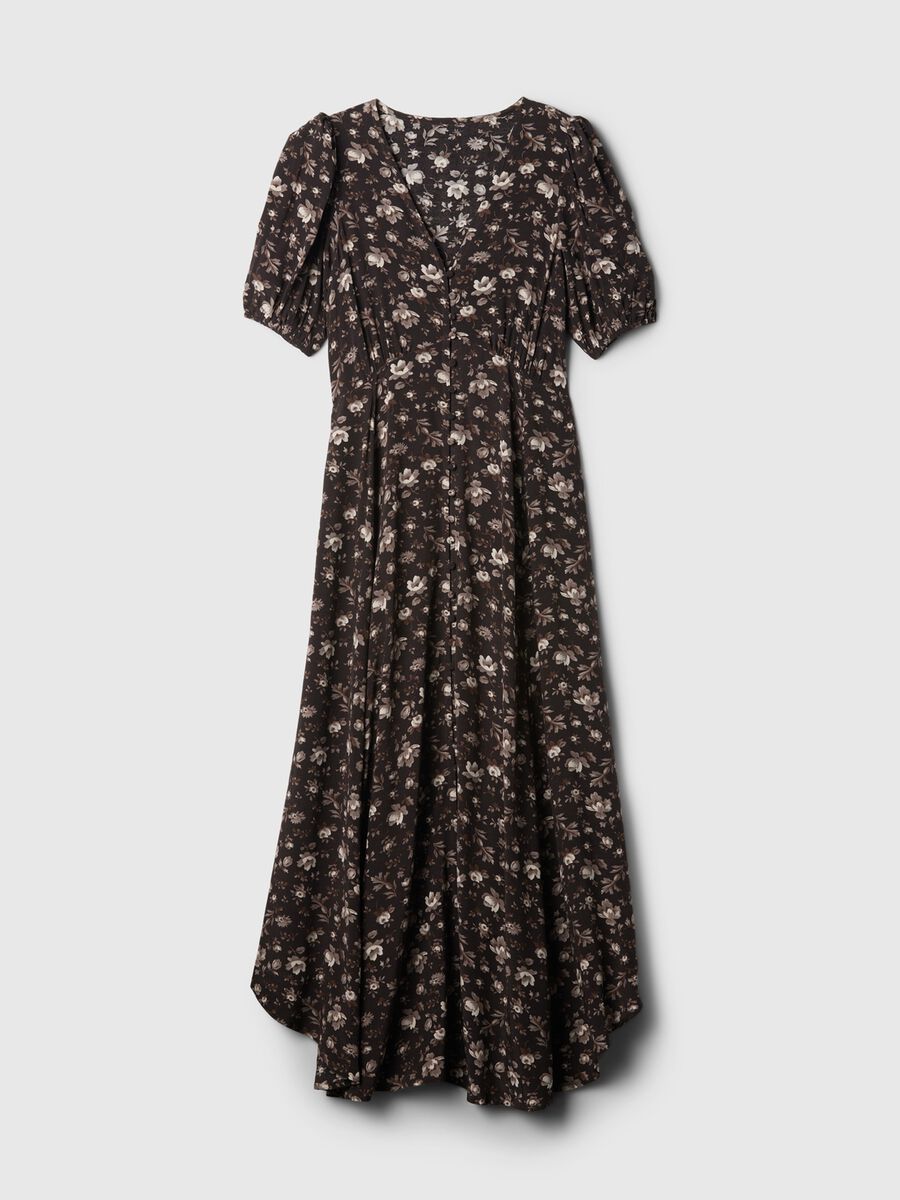 Vestito lungo chemisier floreale Donna_5