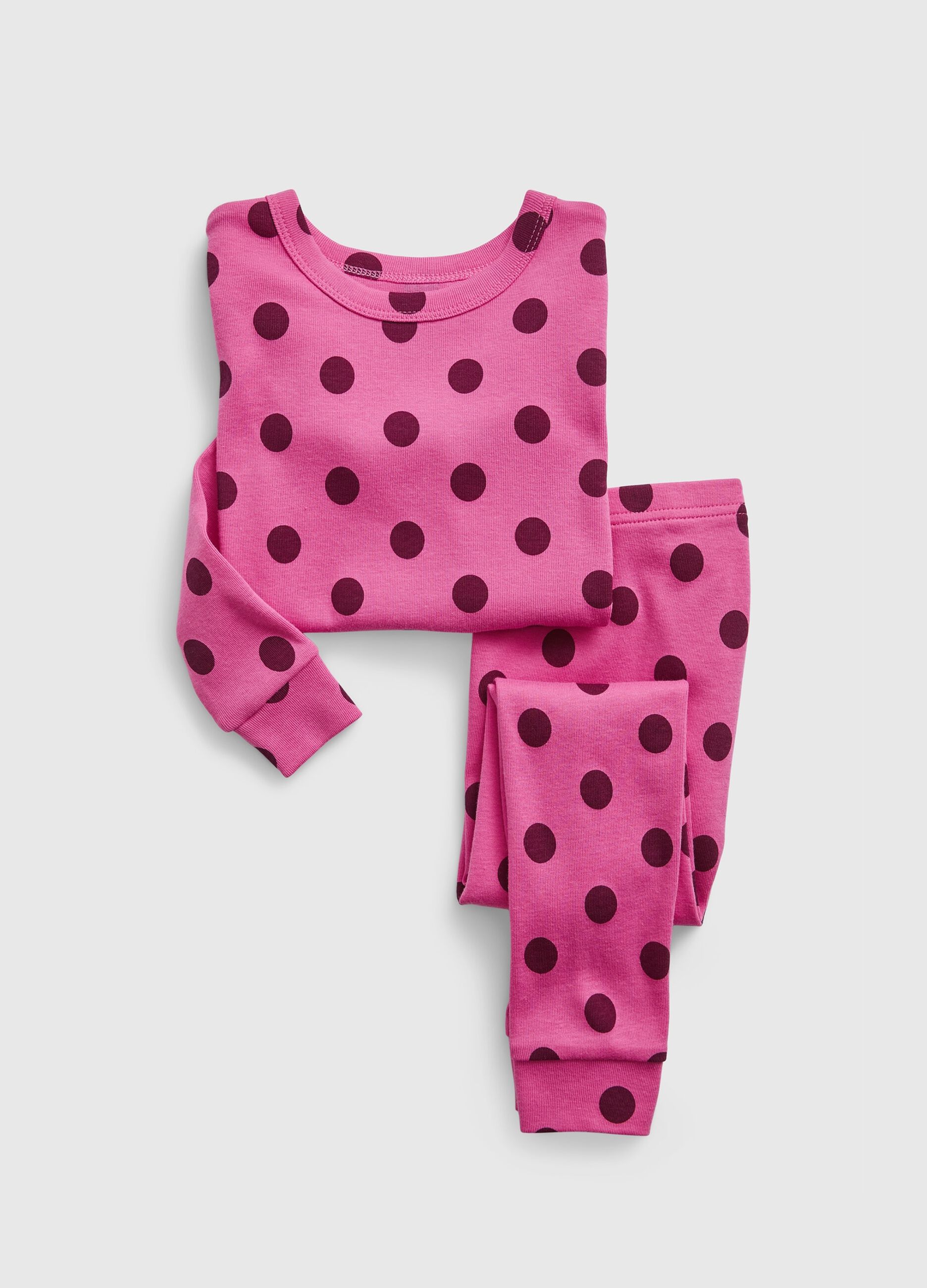 Pigiama con stampa polka dots