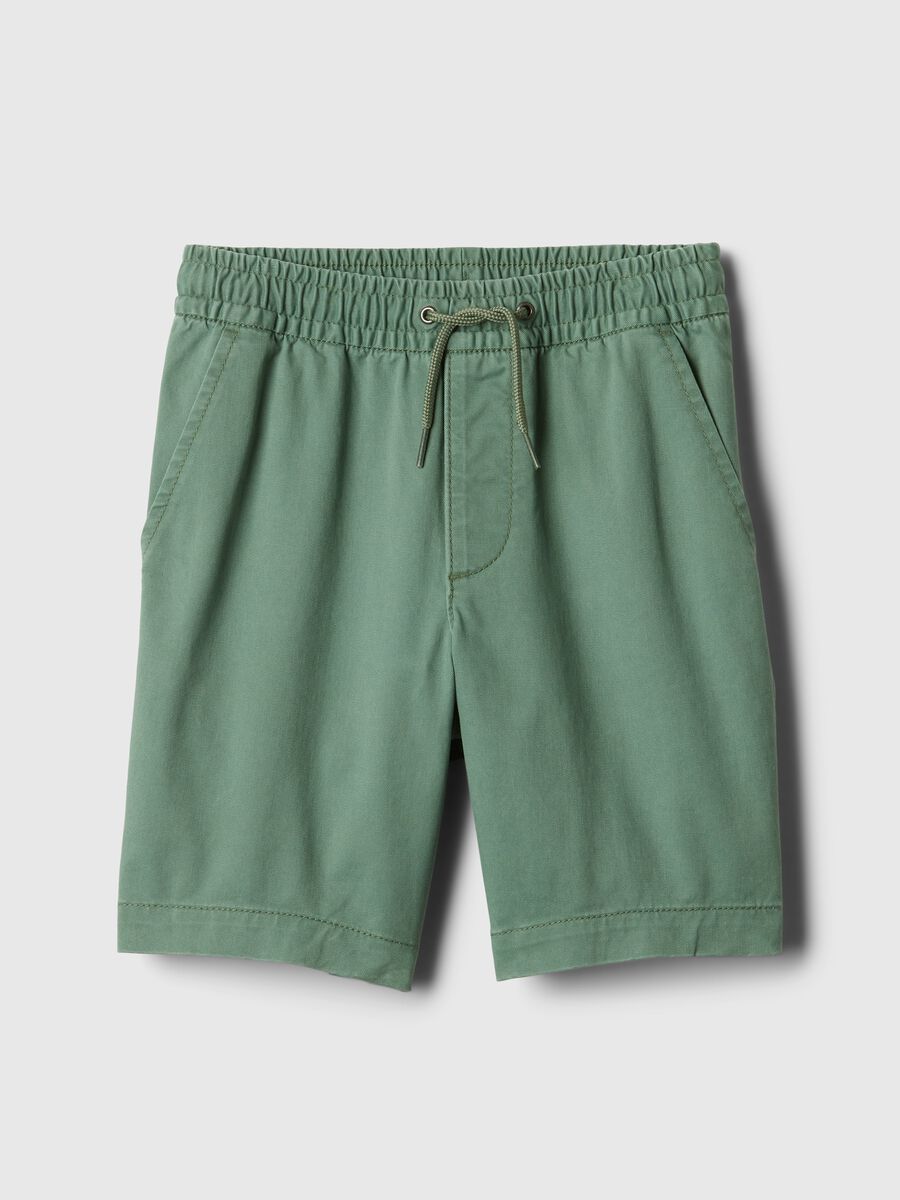 Bermuda in twill con coulisse Bambino_3