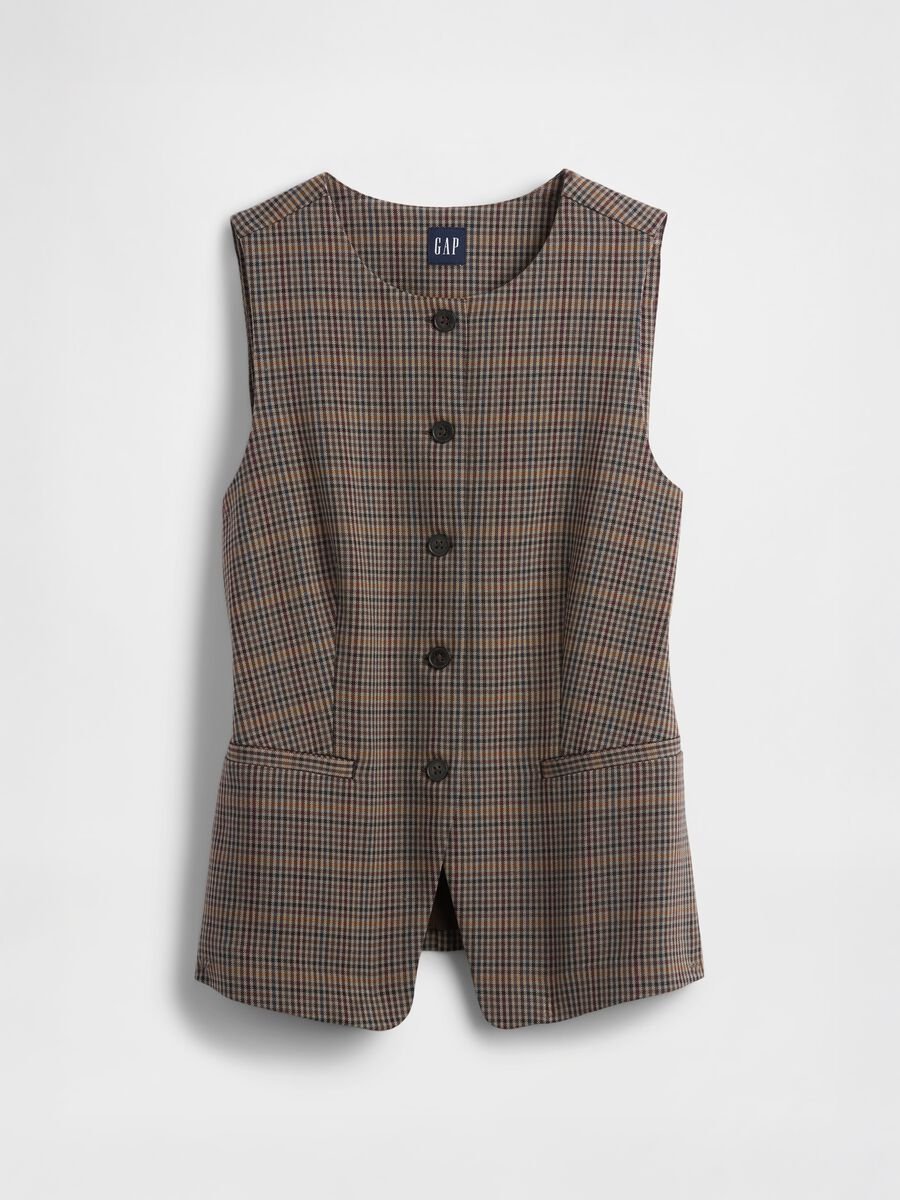 Gilet multicolor in tessuto elasticizzato Donna_4