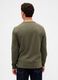 Green Long Sleeve Cotton T-shirt_1