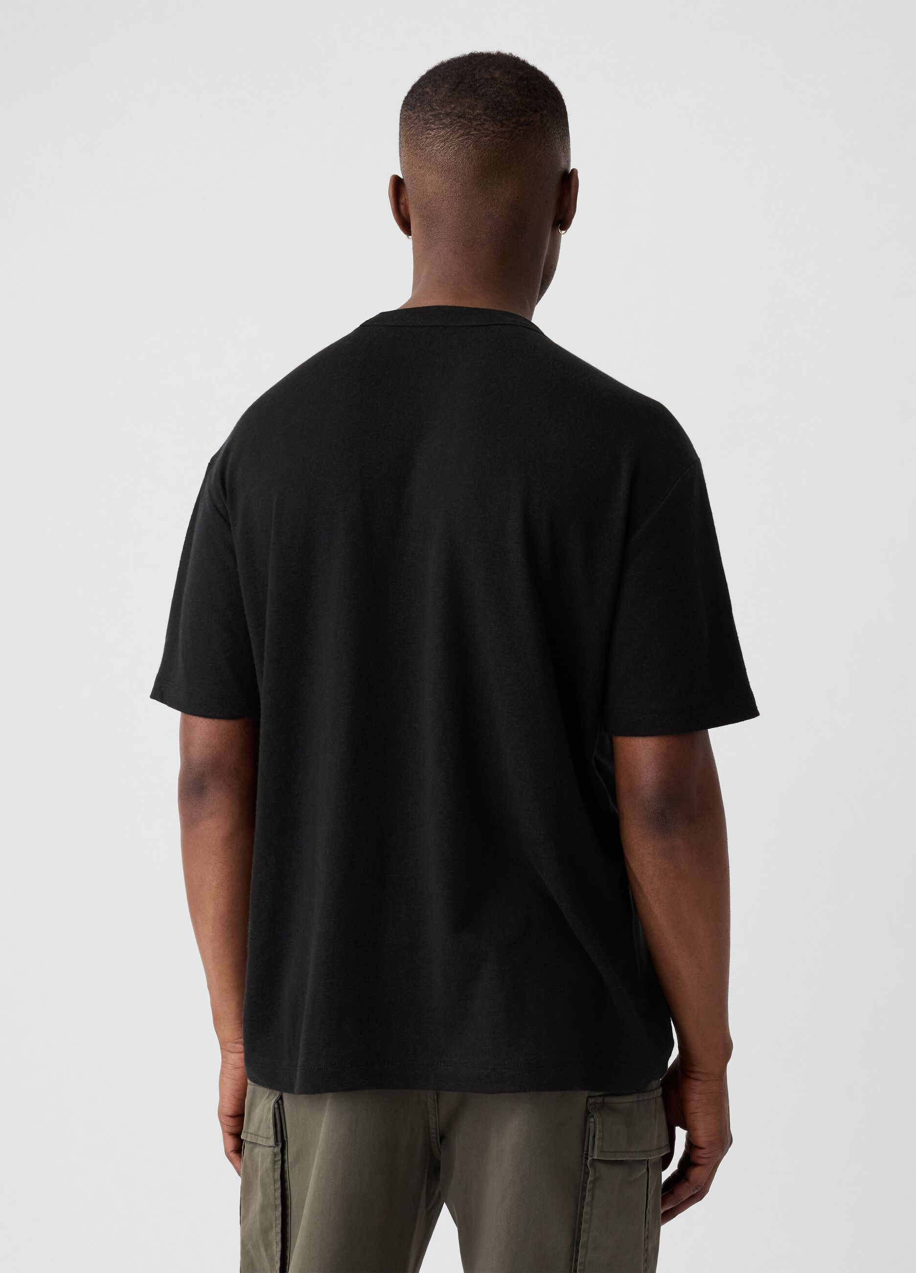 T-shirt in misto lino_2