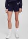 Shorts in felpa con coulisse e ricamo logo_1