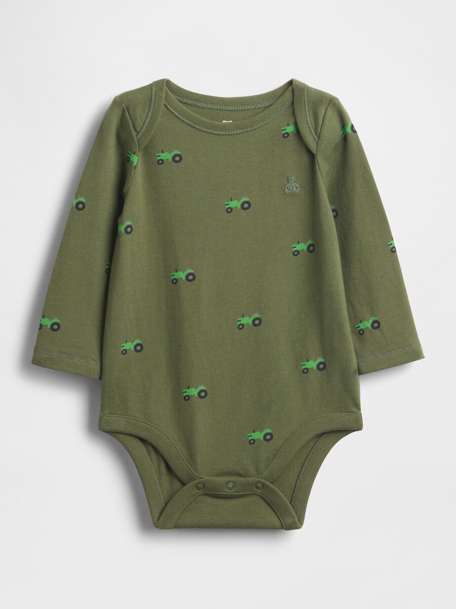 Body verde in cotone per neonato Neonato_0