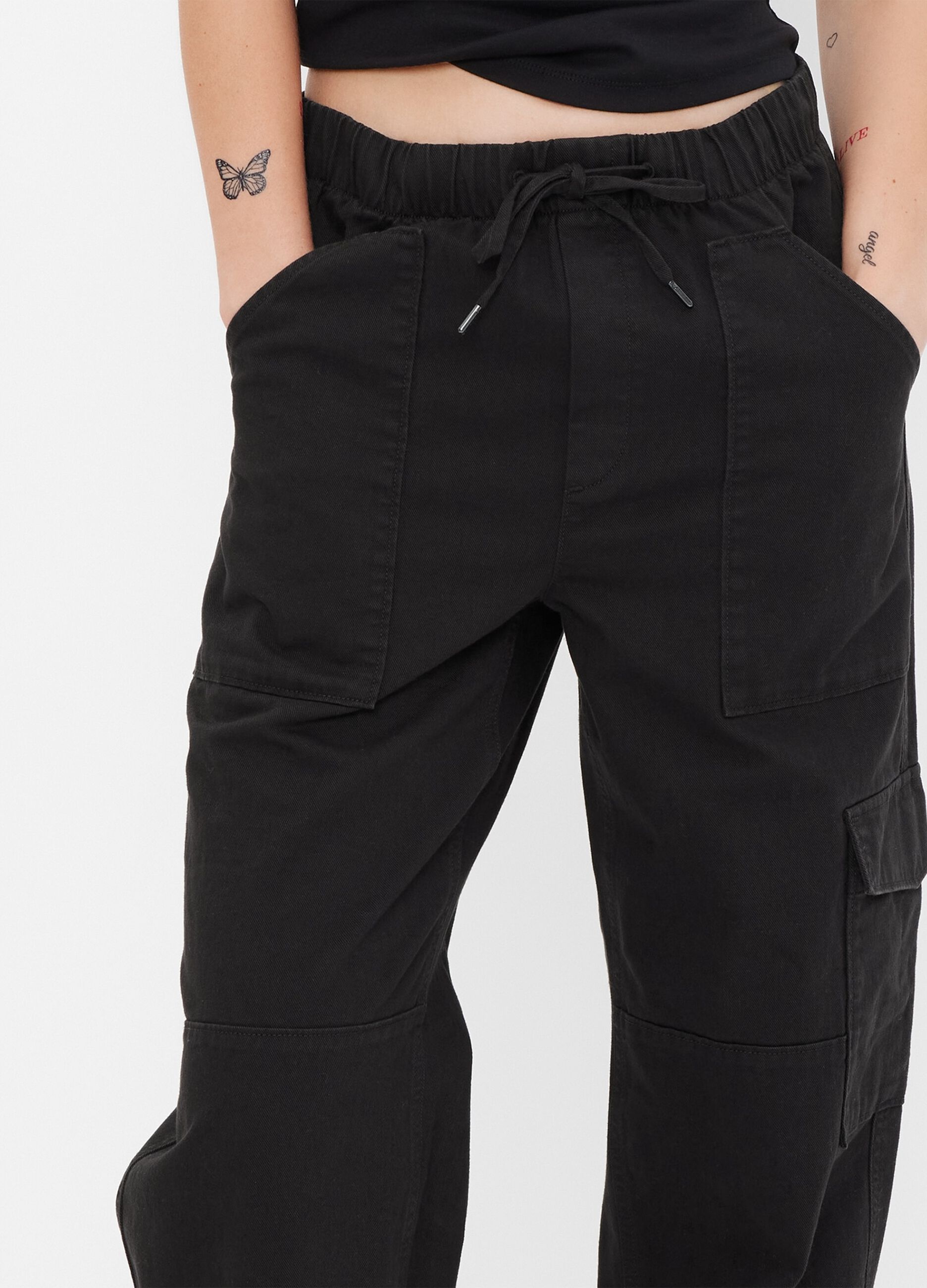 Pull-on utility trousers with drawstring_2
