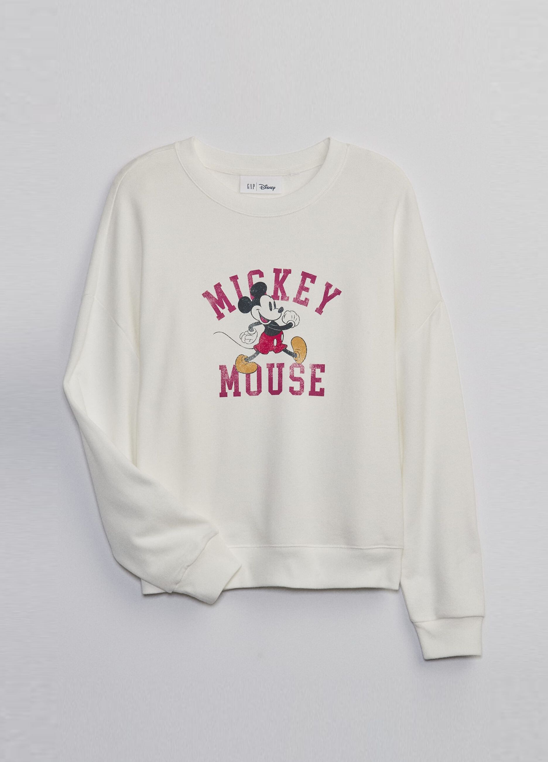 Sweatshirt with round neck and Disney Mickey Mouse print_2