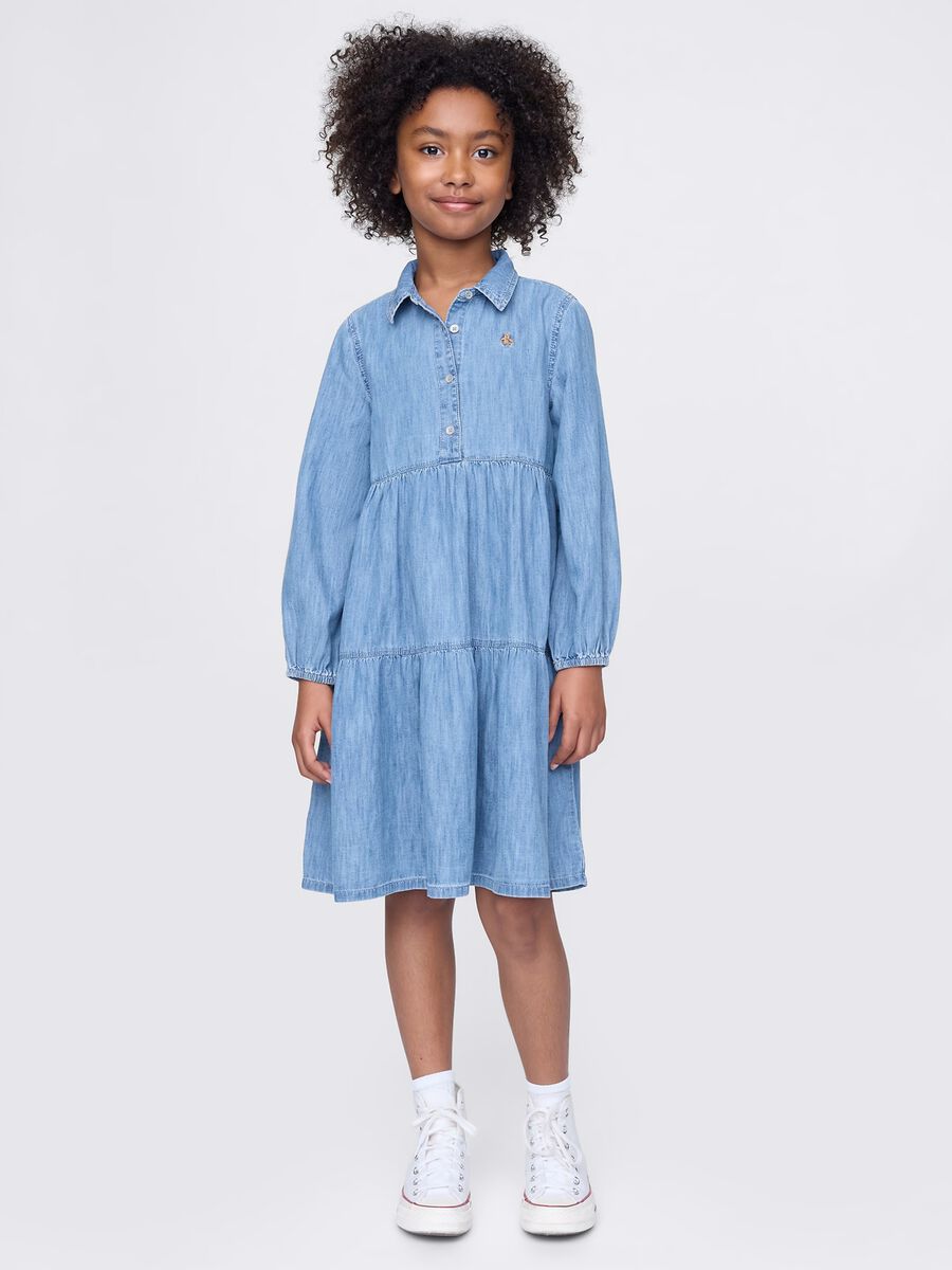Cotton Denim Dress for Girls by GAP Kids Girl_0