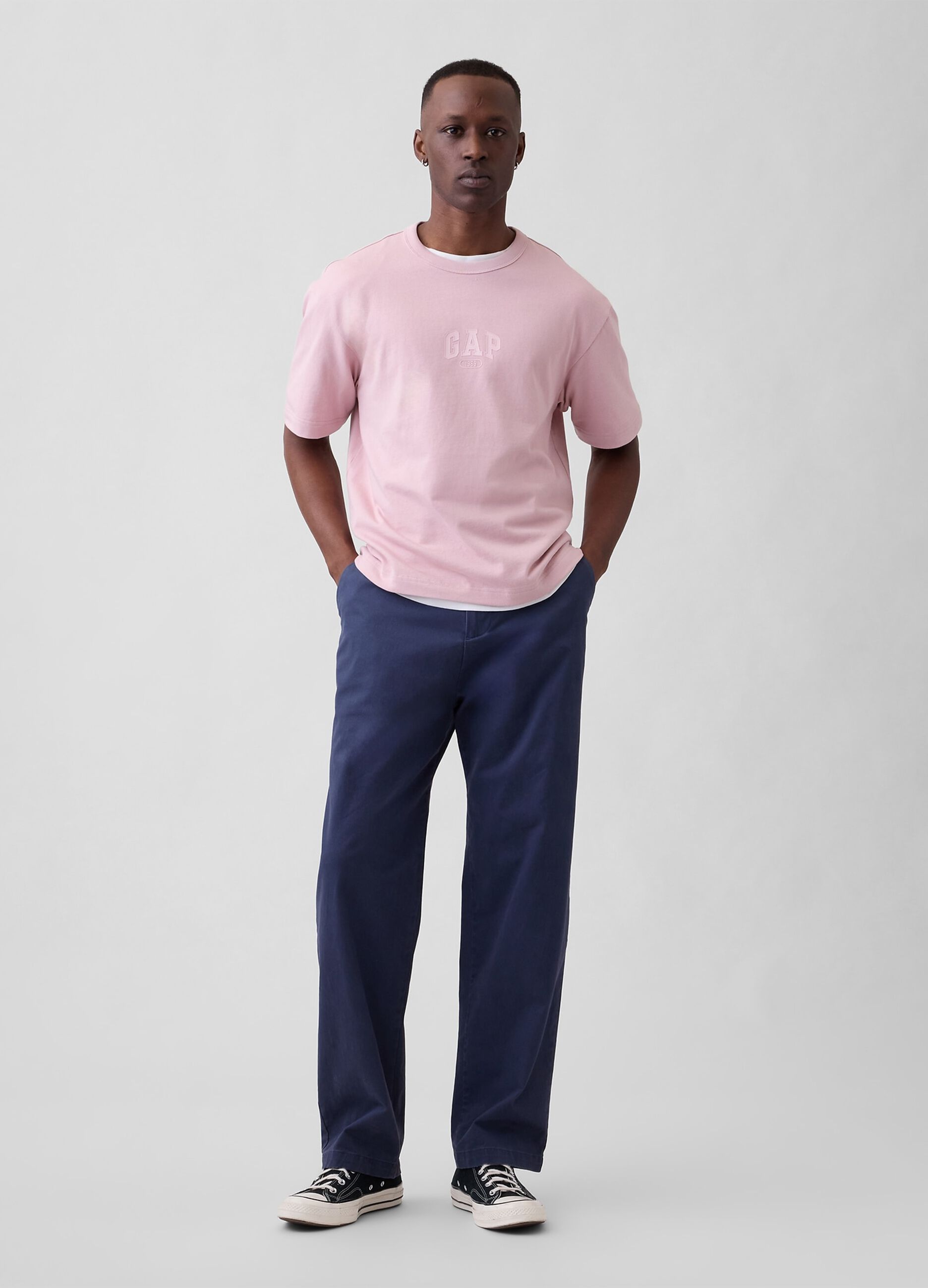 T-shirt in puro cotone a maniche corte con logo GAP