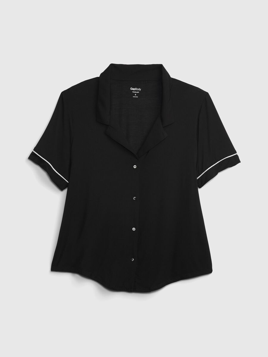 Top pigiama con piping a contrasto Donna_2